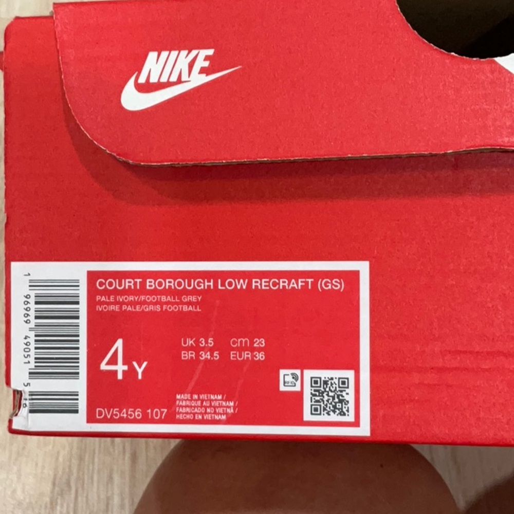 Nike Kids neon Orange and Gray Sneakers - Picture 8 of 8